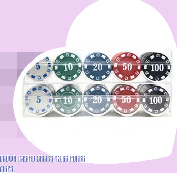 500 piece crown casino 13 5 g clay poker chips