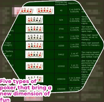 Different poker games