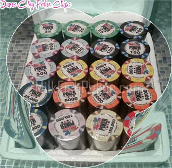 Dunes clay poker chips