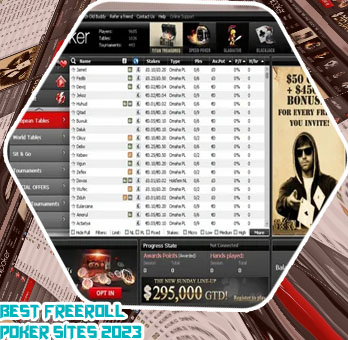 Online poker sites with freerolls