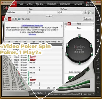 Play free spin poker