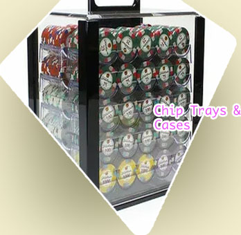 Poker chip acrylic case