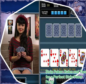 Strip poker game play