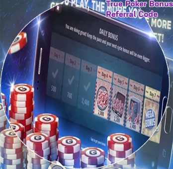 True poker bonus code